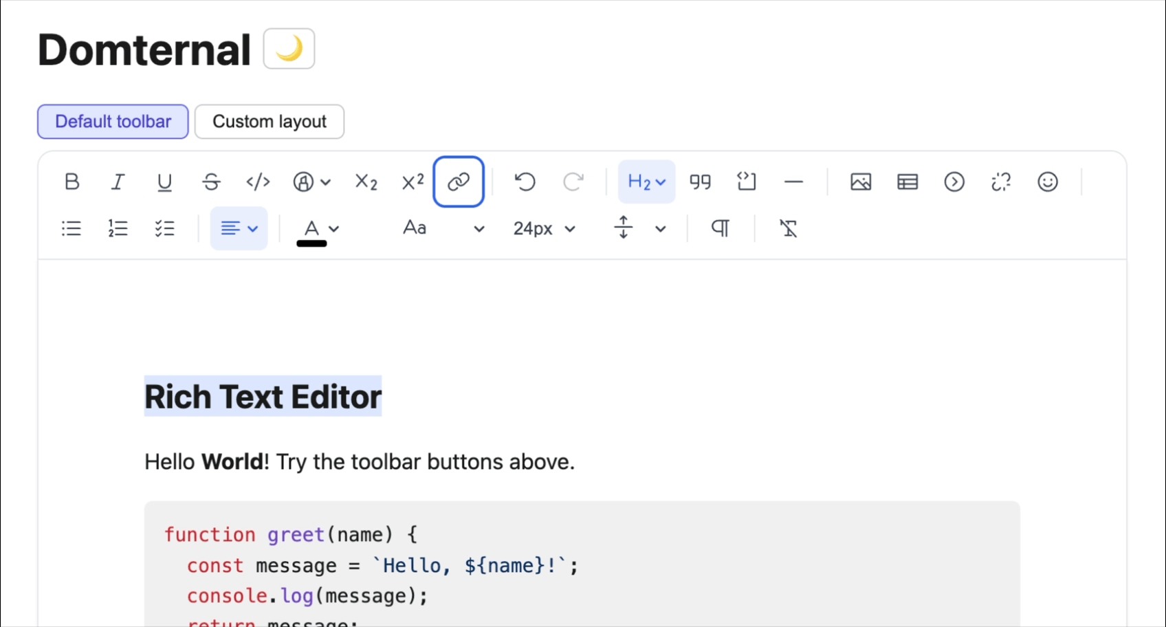 ArrowDown opens heading dropdown and cycles through items, Escape closes it